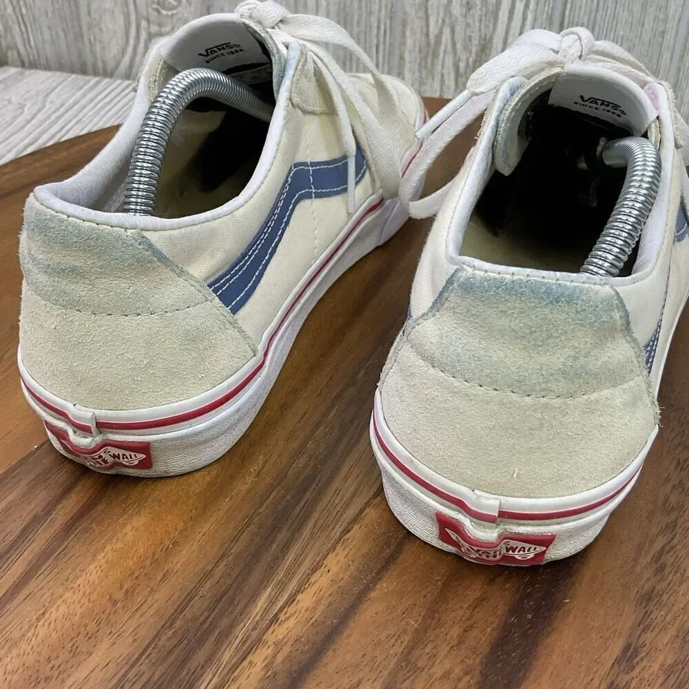 Vans Men's 7 Women's 8.5 Tan Suede Canvas Classic Low Top Sk8 Shoes
